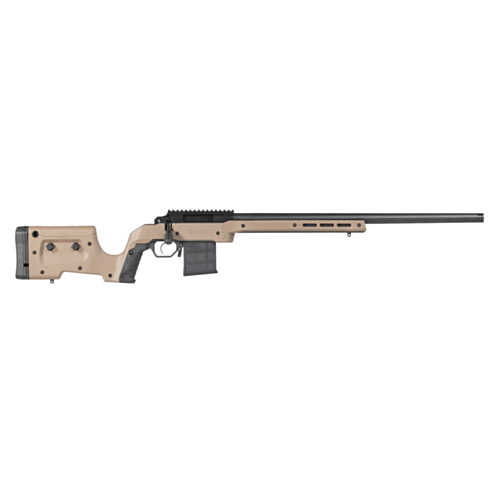 Shield Rifleworks Precision Rifle, Aero Precision SOLUS, 24.0" SR65CM M24MATCH-MOD2 Barrel, MDT XRS Chassis, Flat Dark Earth